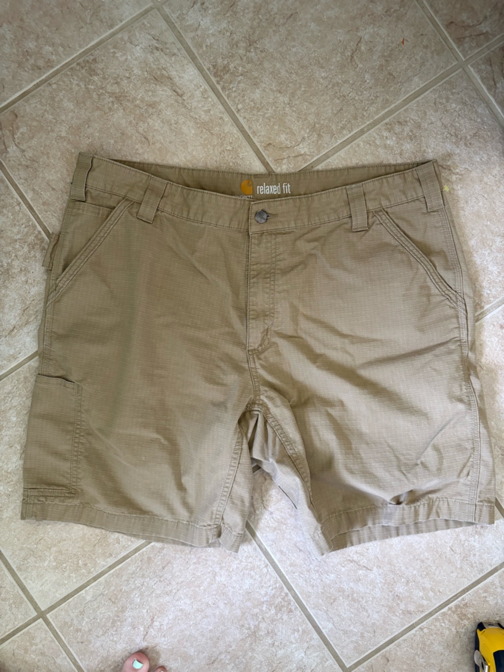 Carhartt Force Relaxed Fit Work Shorts Men’s Size 40 BS196-M Khaki Beige